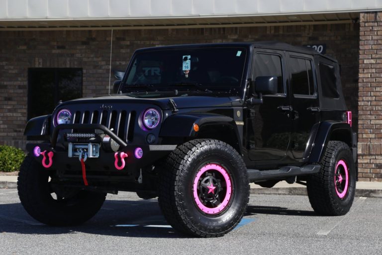 16 Lifted Jeep with Rockstars & PINK accents - Trinity Motorsports