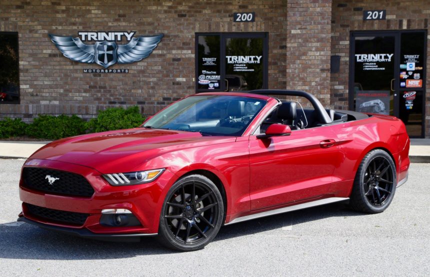ruby_red_mustang_convertible_velgen_wheels_Nitto_NT555_G2_2