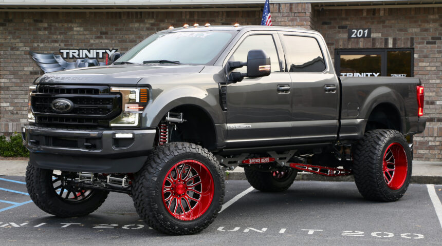 Trinity’s Super Duty, F250 on 10-inch Stryker lift and 40s