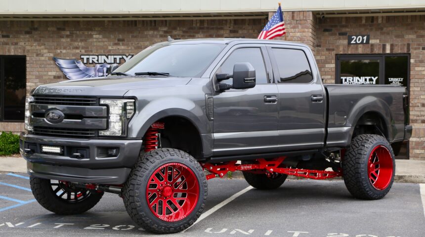 Super Duty on 8-inch Stryker Lift and 38s