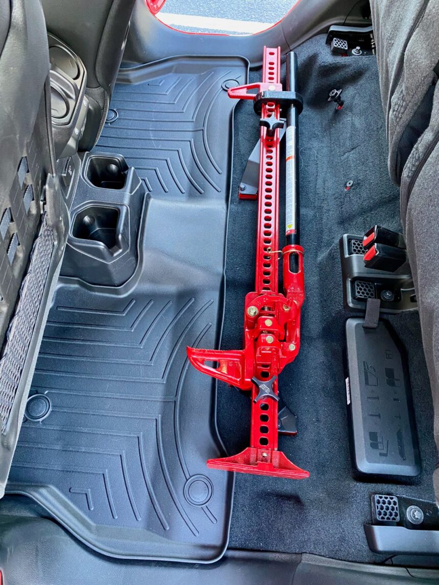 Trinity Motorsports Whiskey Jeep Gladiator interior jack