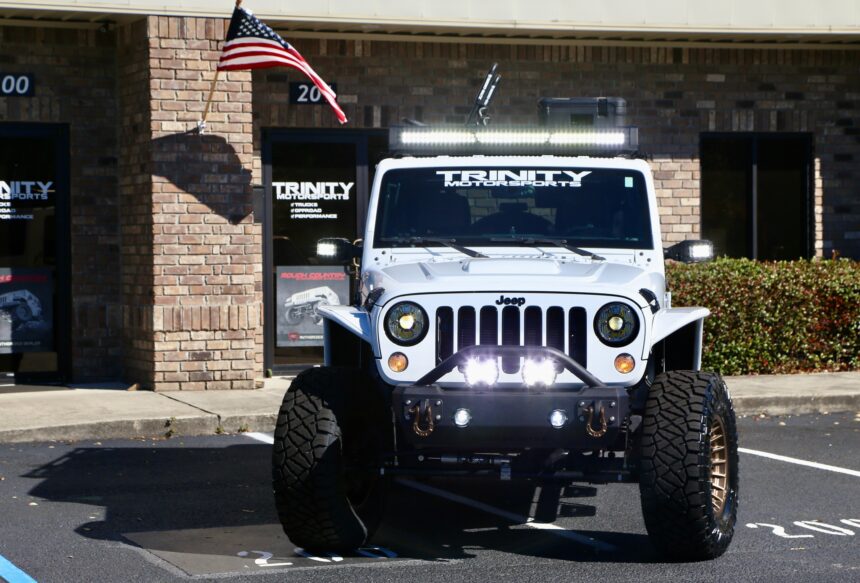 2015 Teraflex JKU Jeep Sahara front LED
