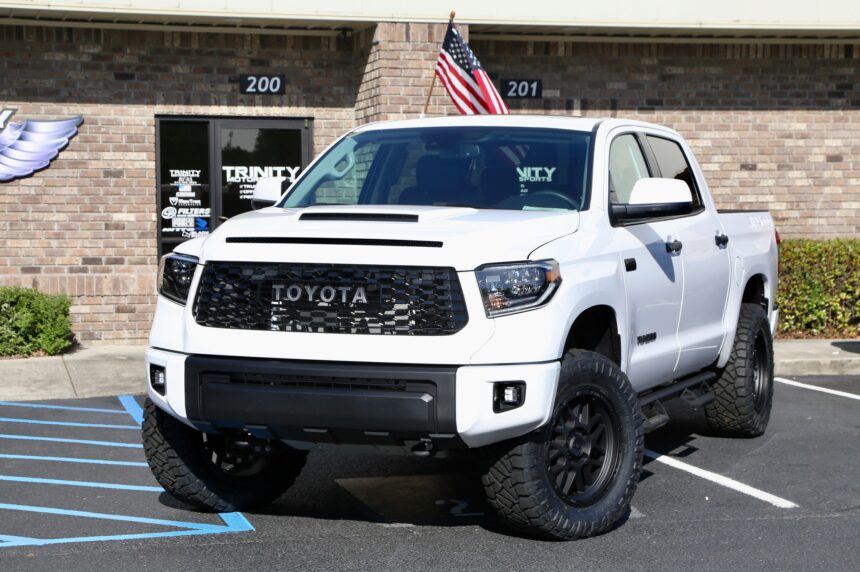 Trinity Motorsports 2021 Toyota Tundra TRD Pro ReadyLift KMC Wheels front