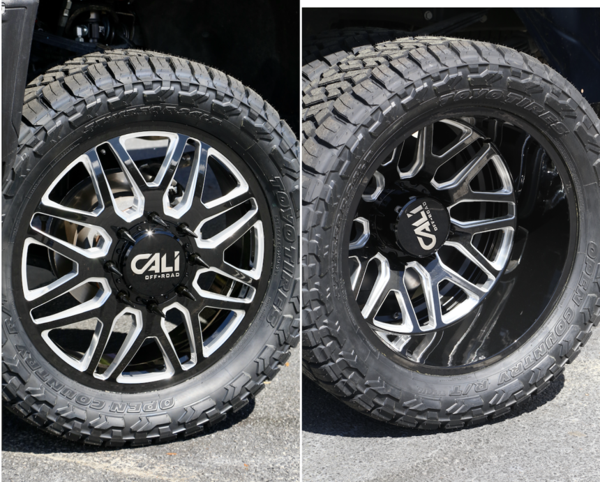 Wheels side by side