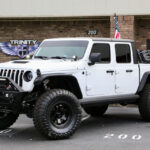 2023 Gladiator Mojave 4-in Ready Lift 17-in Fuel Block wheels and 37-in Toyo MTs