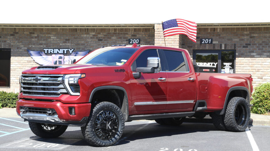 Chevy High Country Dually on KG1 Forged Wheels