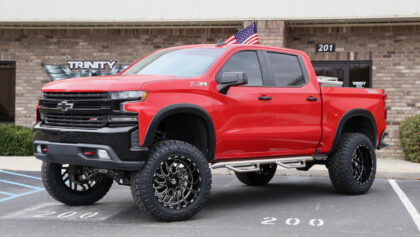 Chevrolet lift kit, TIS wheels, and tires